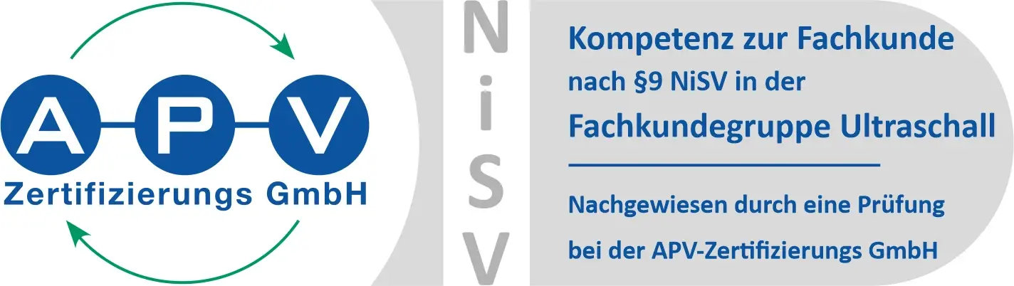 APV-Zertifikat: Fachkunde nach §9 NiSV, Fachkundegruppe Ultraschall