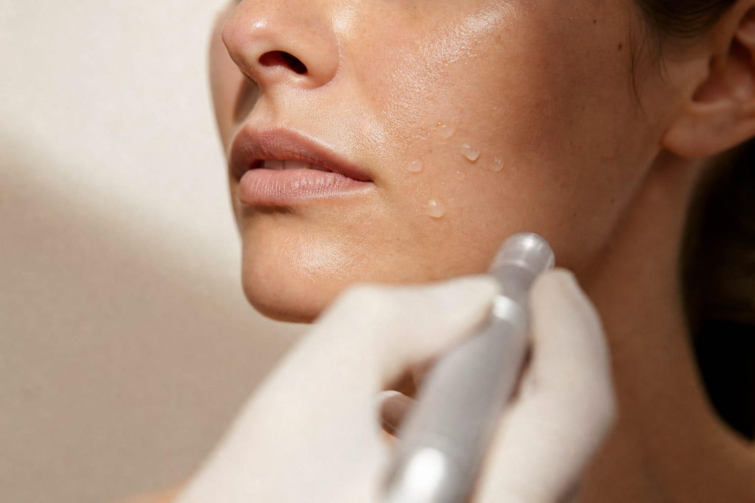 Microneedling-Behandlung im Studio