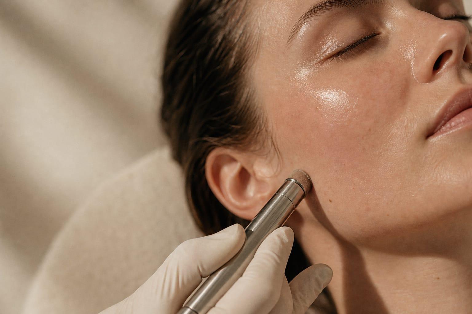 Mikrodermabrasion-Behandlung